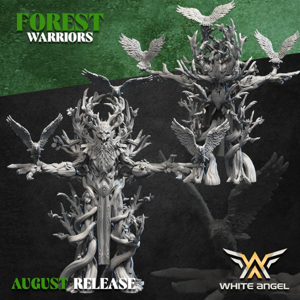 White Angel Miniatures - Forest Warriors - Old Vénérable Tree Druid