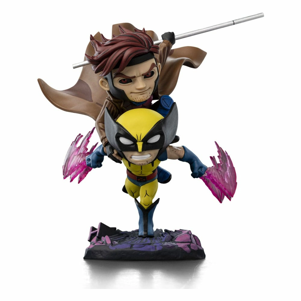 X-men 97 figurine mini co. pvc gambit and wolverine 23 cm