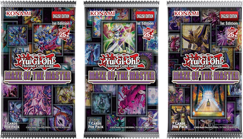 Yu-gi-oh! jcc - pack de 3 boosters maze of the master (blister cartonné)