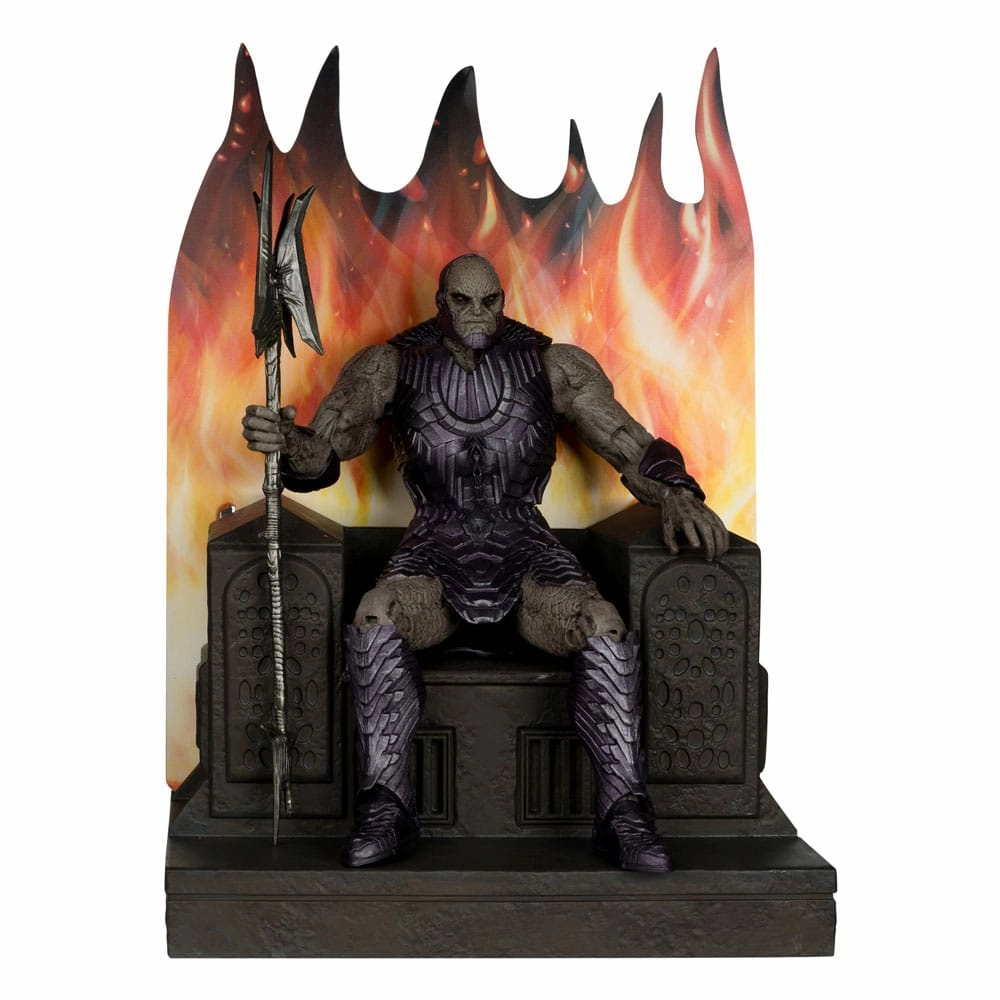 Zack snyder's justice league dc multiverse figurine mega darkseid with throne (gold label) 24 cm
